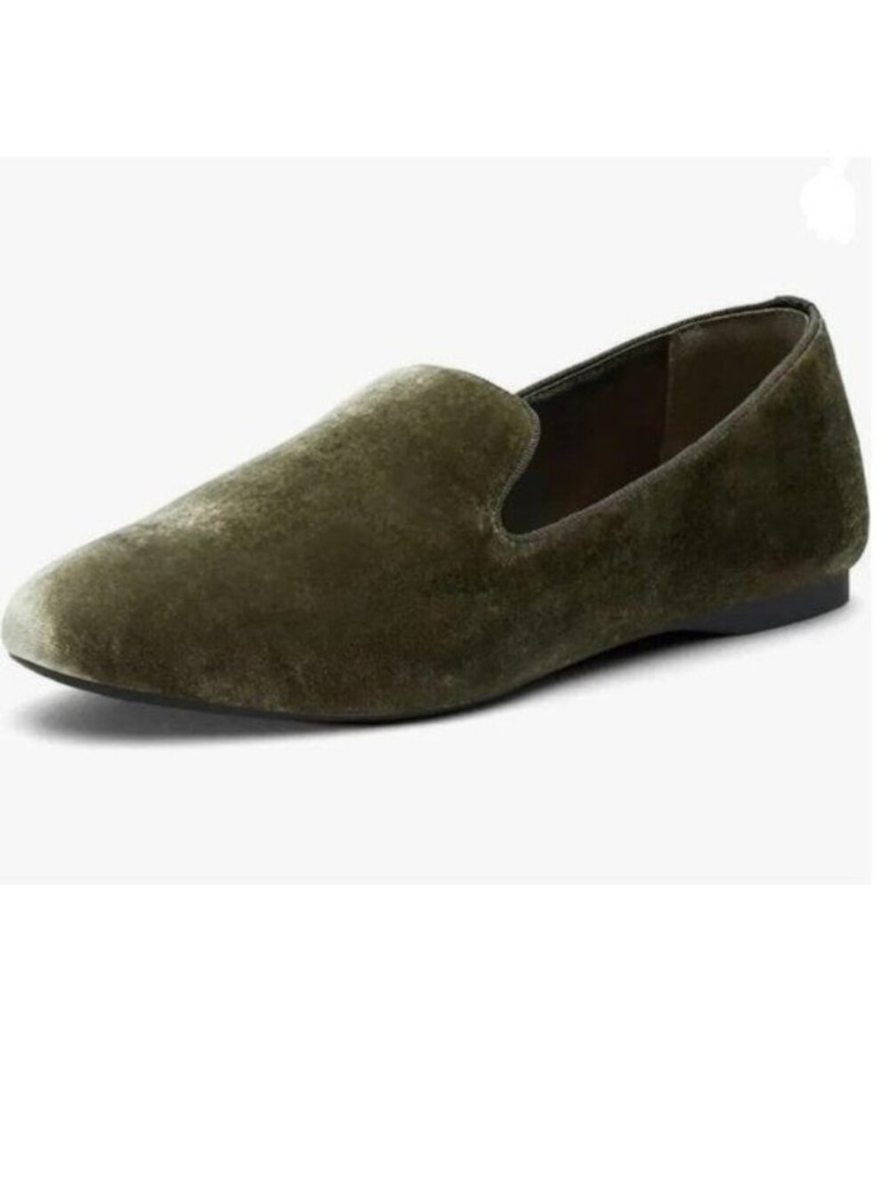 FYS Olive Drab Comfortable Slip On Loafers Round Toe Ballet Flats Walking Casual